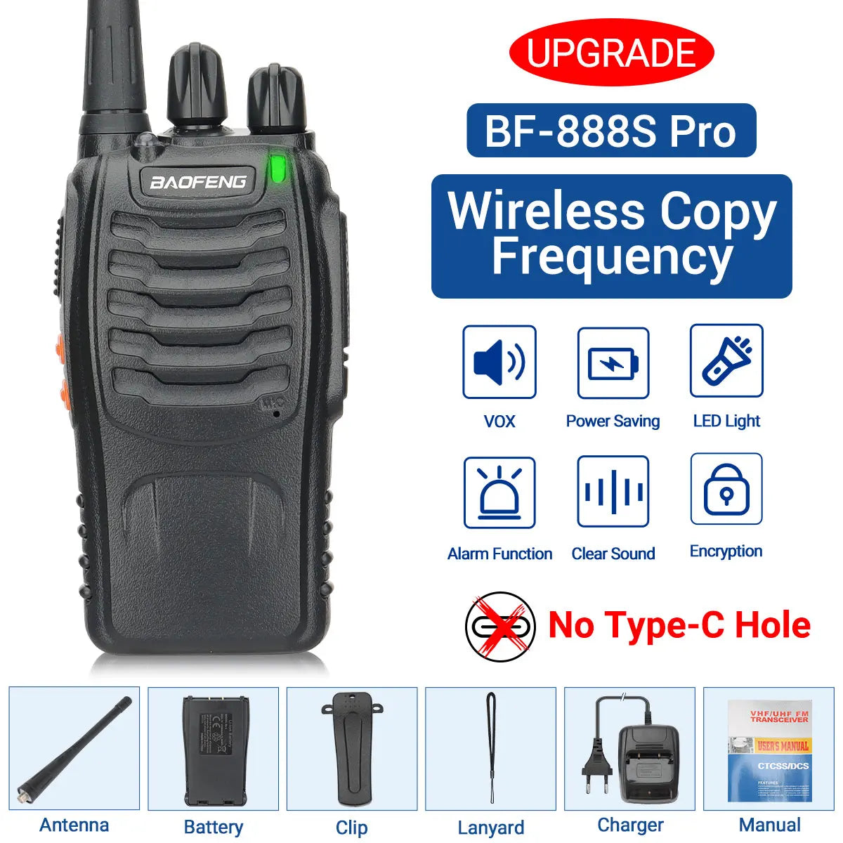 Baofeng BF-88E Walkie Talkie Wireless