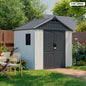 Plastic Outdoor Storage Shed with Floor