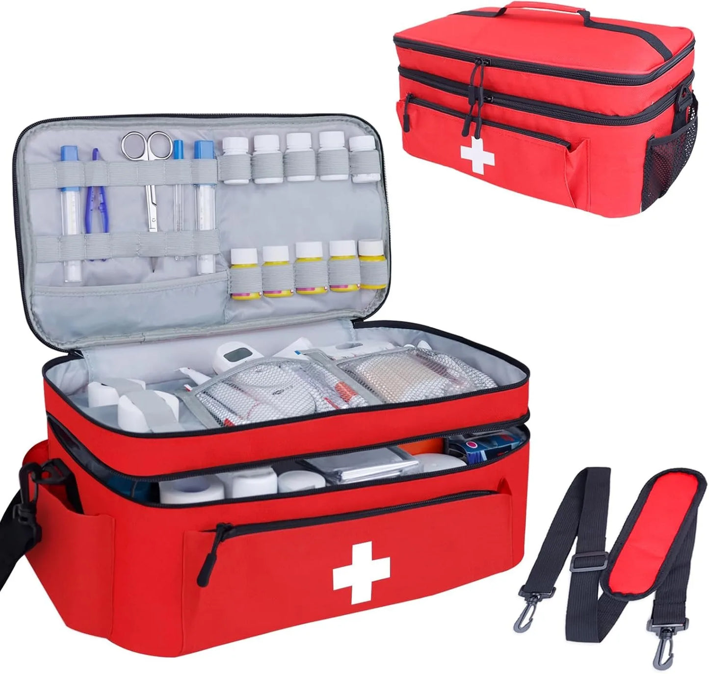Empty First Aid Bag Medical Storage Bag