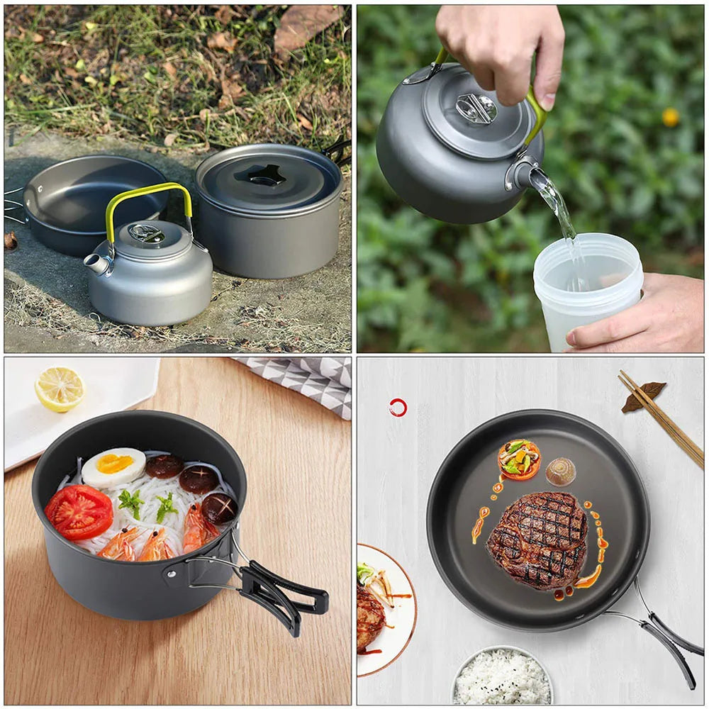 Outdoor camping cookware set