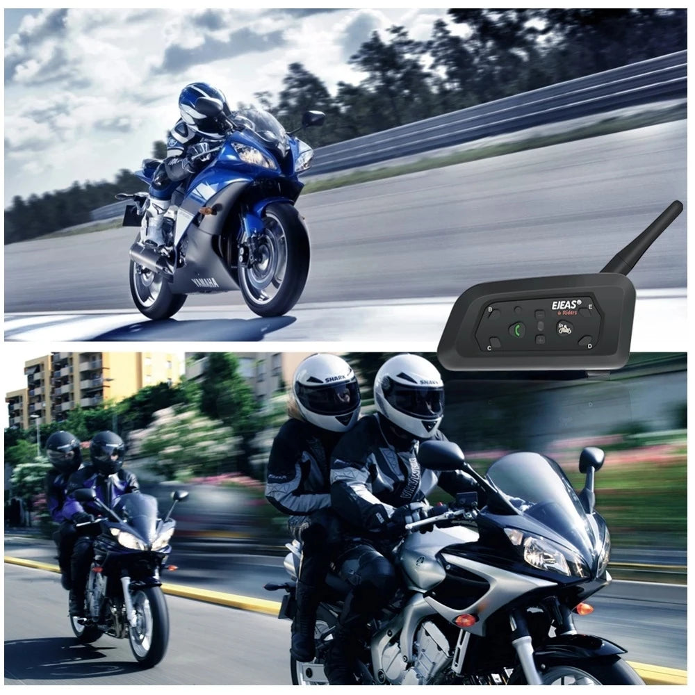 Motorcycle Bluetooth Helmet Headset Intercom