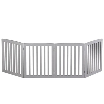 3/4 Panels 24/36'' Dog Gate Safety Barrier