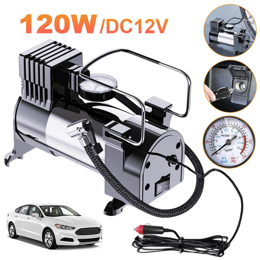 12V Car Tire Pump Cylinder Power System