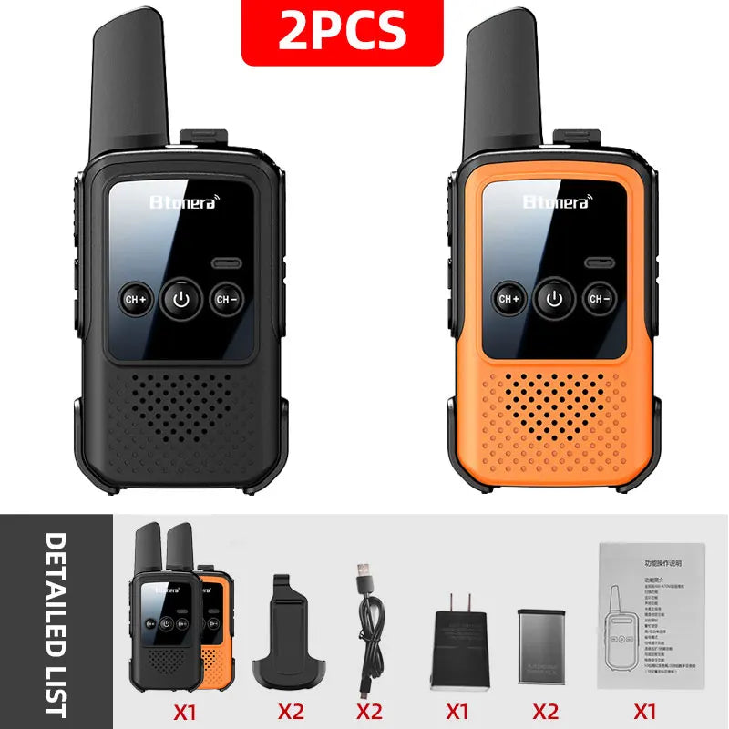 MiniWalkie Talkie  Two-way Radio 2 PCS Kids