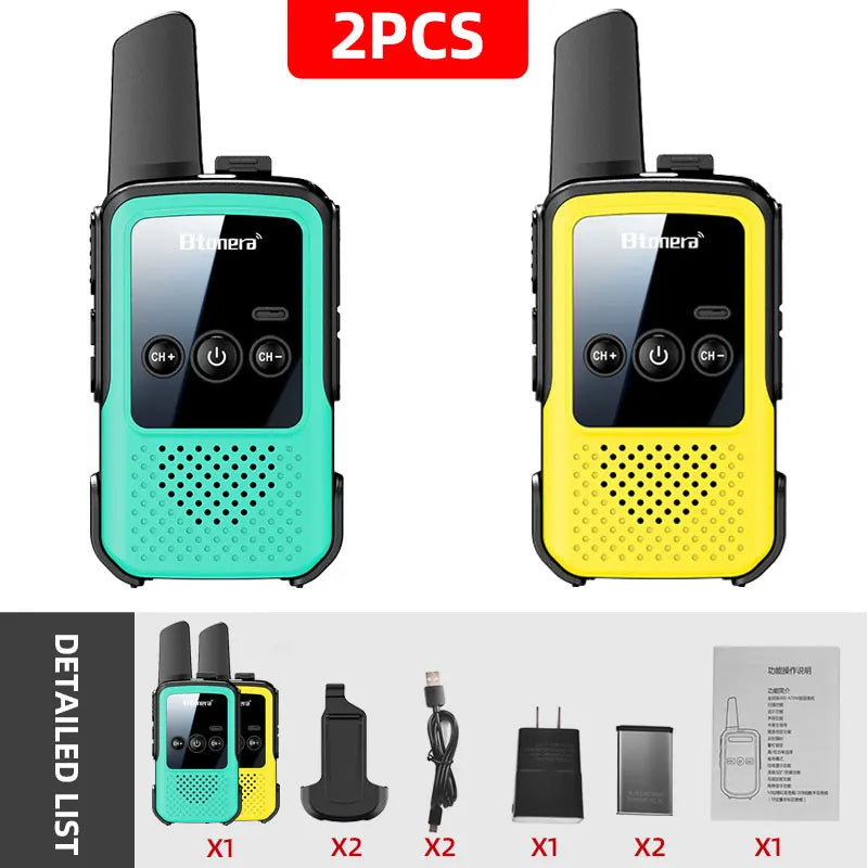 MiniWalkie Talkie  Two-way Radio 2 PCS Kids