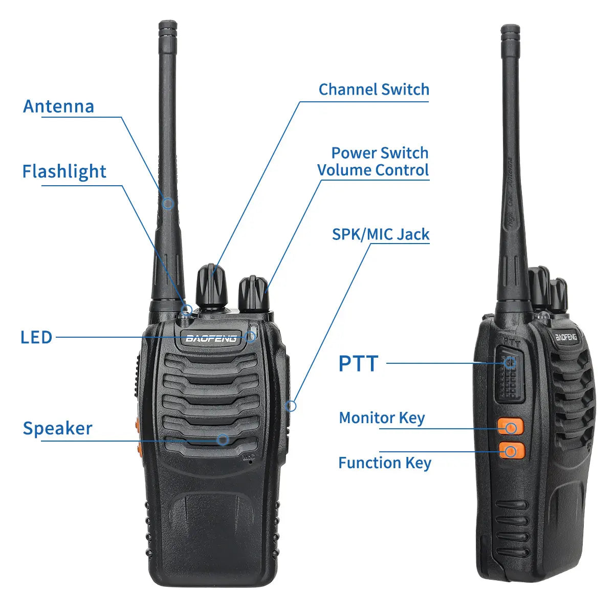 Baofeng BF-88E Walkie Talkie Wireless