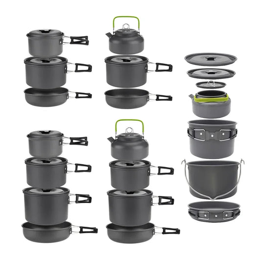 Camping Cookware Set for 1-7 Persons