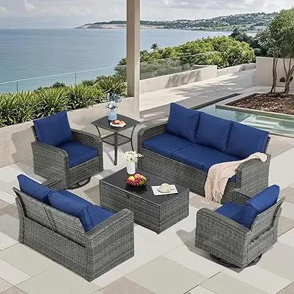 6 Pieces Patio Furniture Sets