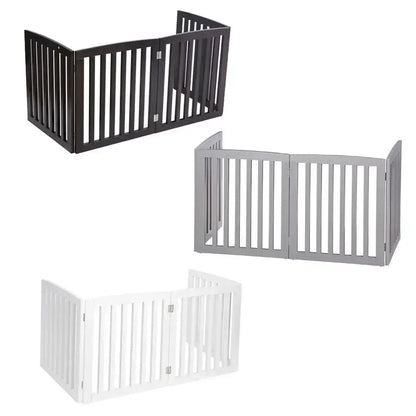 3/4 Panels 24/36'' Dog Gate Safety Barrier