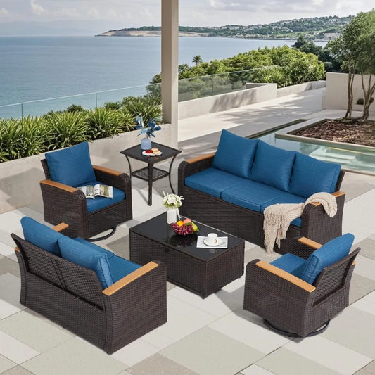 6 Pieces Patio Furniture Sets
