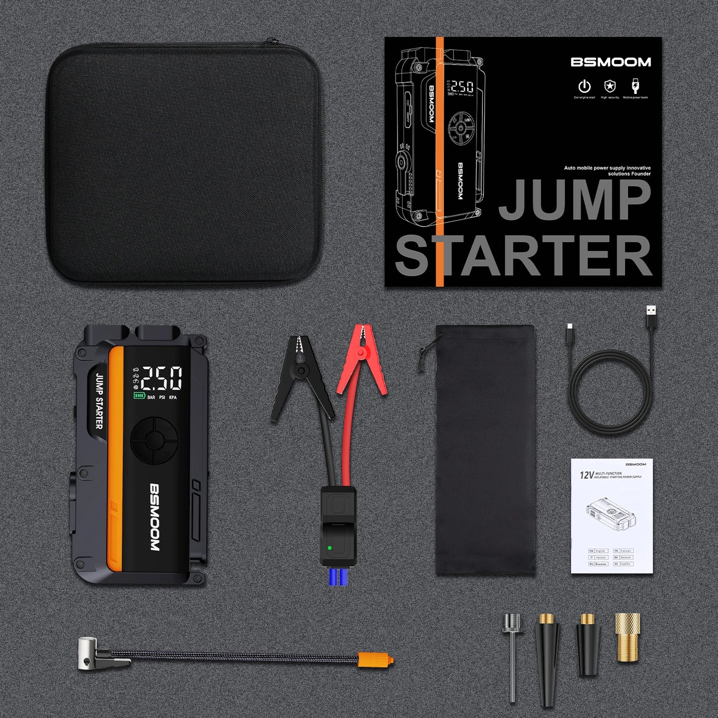 Car Jump Starter  Pump Air Compressor