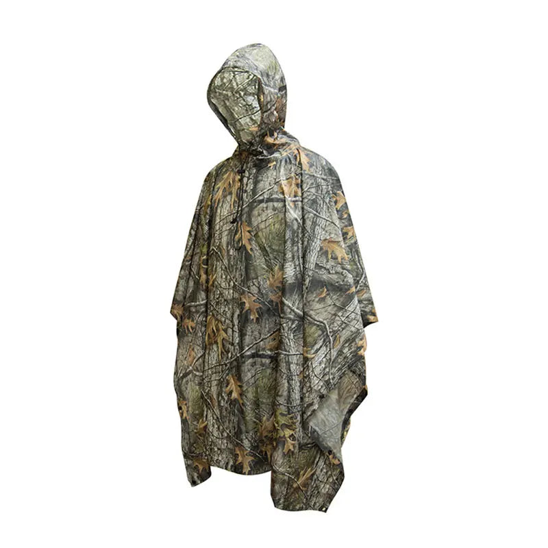 Camouflage Packable Rain Jacket Cover Army RainWear