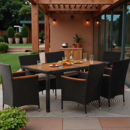 7 Piece Outdoor Patio Dining Set