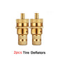 2/4Pcs Universal Offroad Brass Tire Deflators Kit Automatic 6-30psi Tyre Tire Pressure Relief Valve Deflators Bleeder Valve Caps