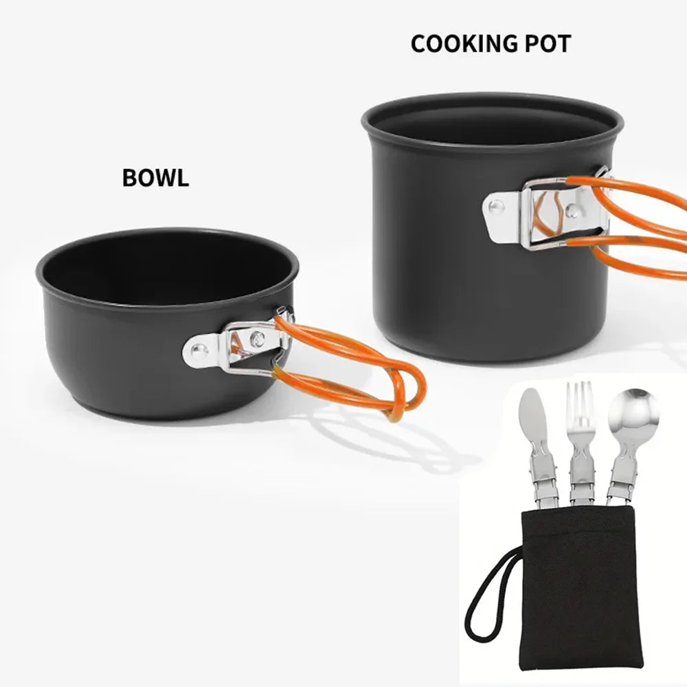 Camping Pots Cookware Set Portable