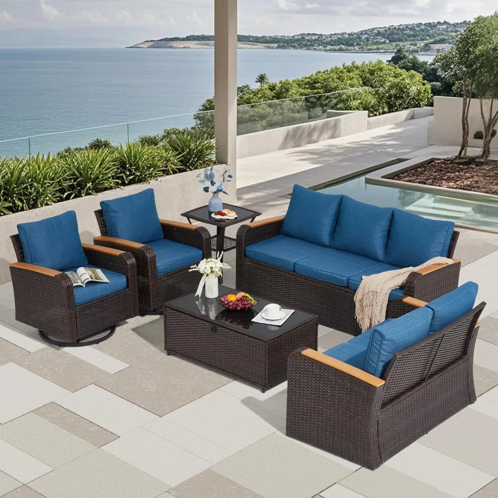 6 Pieces Patio Furniture Sets