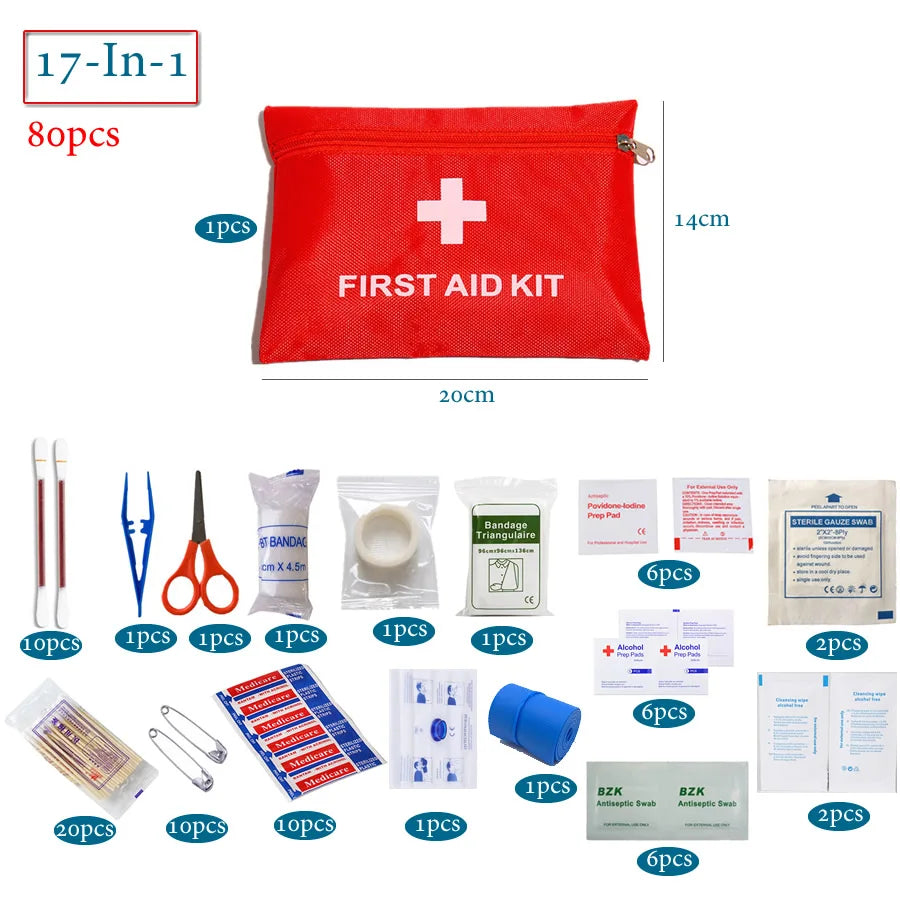 50pcs Set Portable First Aid Kit