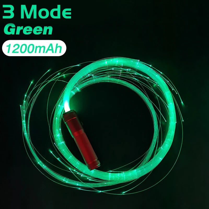 2023 LED Fiber Optic Whip USB Rechargeable