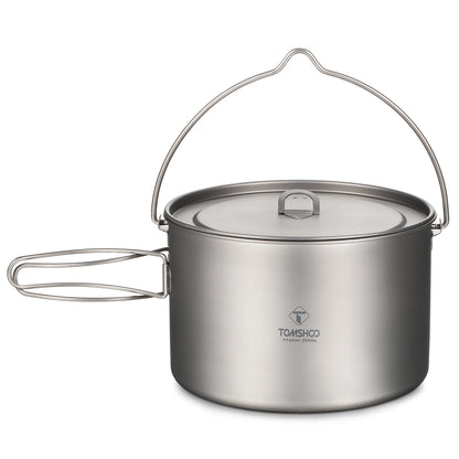 TOMSHOO Camping Cookware Titanium Pot