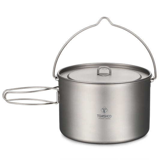TOMSHOO Camping Cookware Titanium Pot