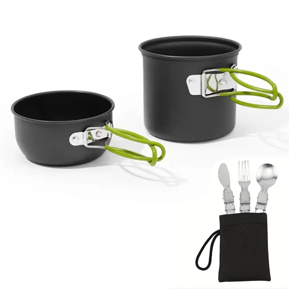 Camping Pots Cookware Set Portable