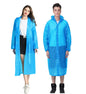 Reusable Rain Ponchos Portable EVA Rain Coats Packable Rain Jackets with Hood and Drawstring
