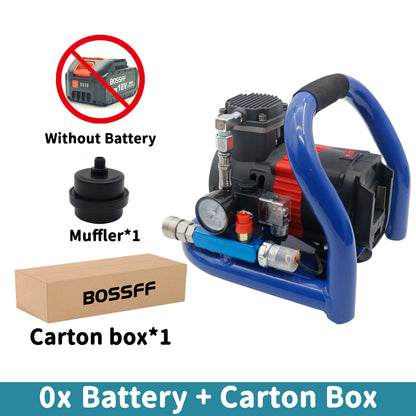 21V Portable Air Compressor with Pressure Gauge