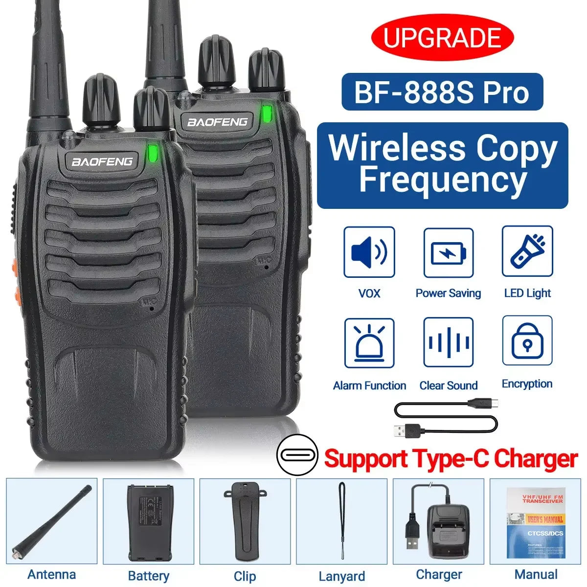Baofeng BF-88E Walkie Talkie Wireless