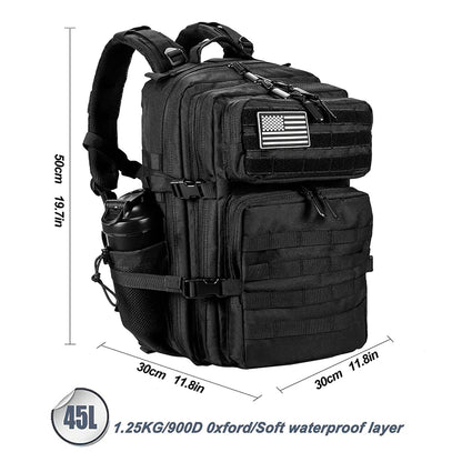 LHI 45L/35L/25L Tactical Backpack