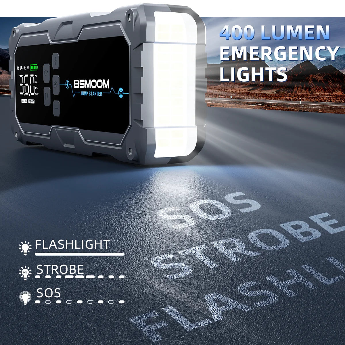 Car Jump Starter  Pump Air Compressor