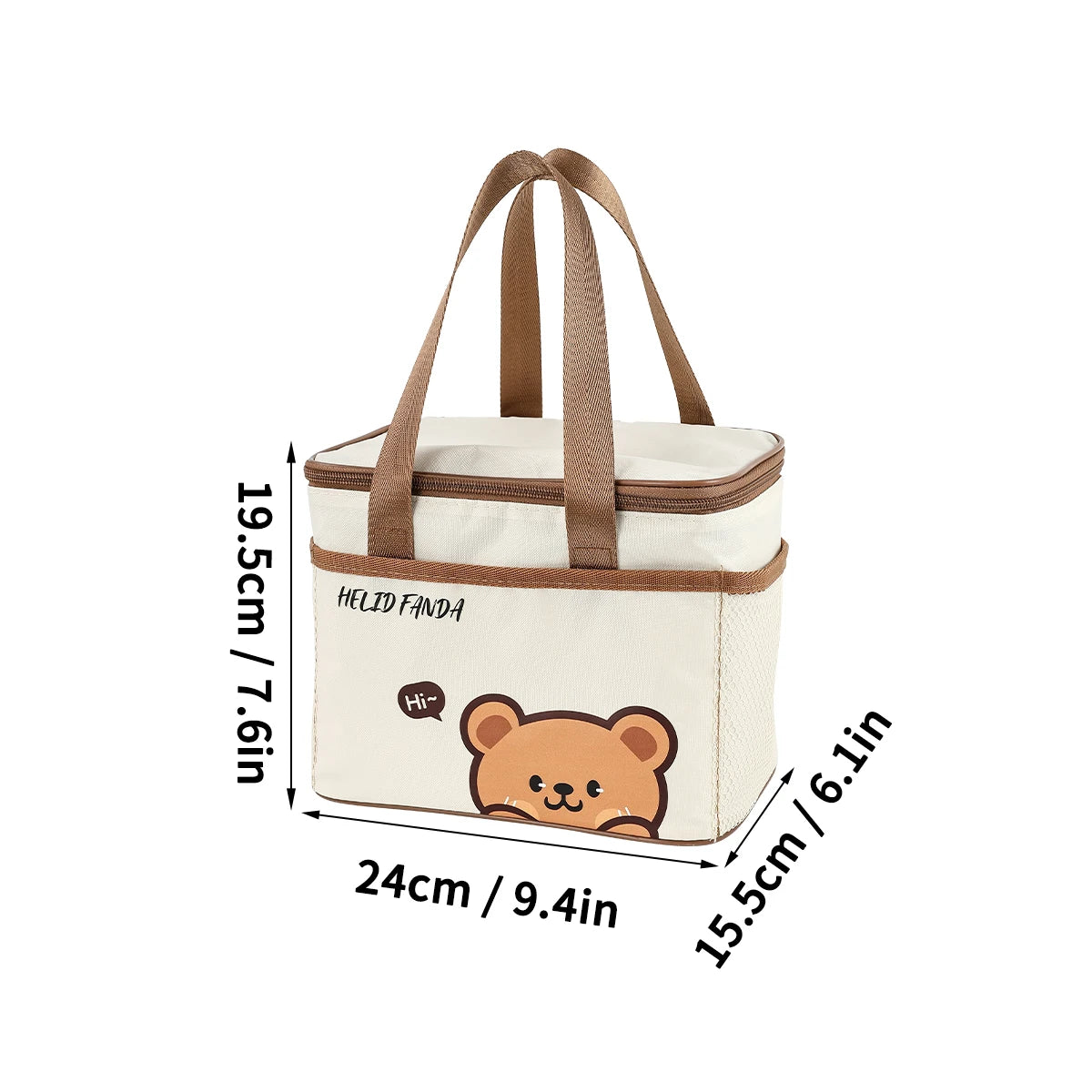 WORTHBUY Cute Thermal Lunch Box Bag