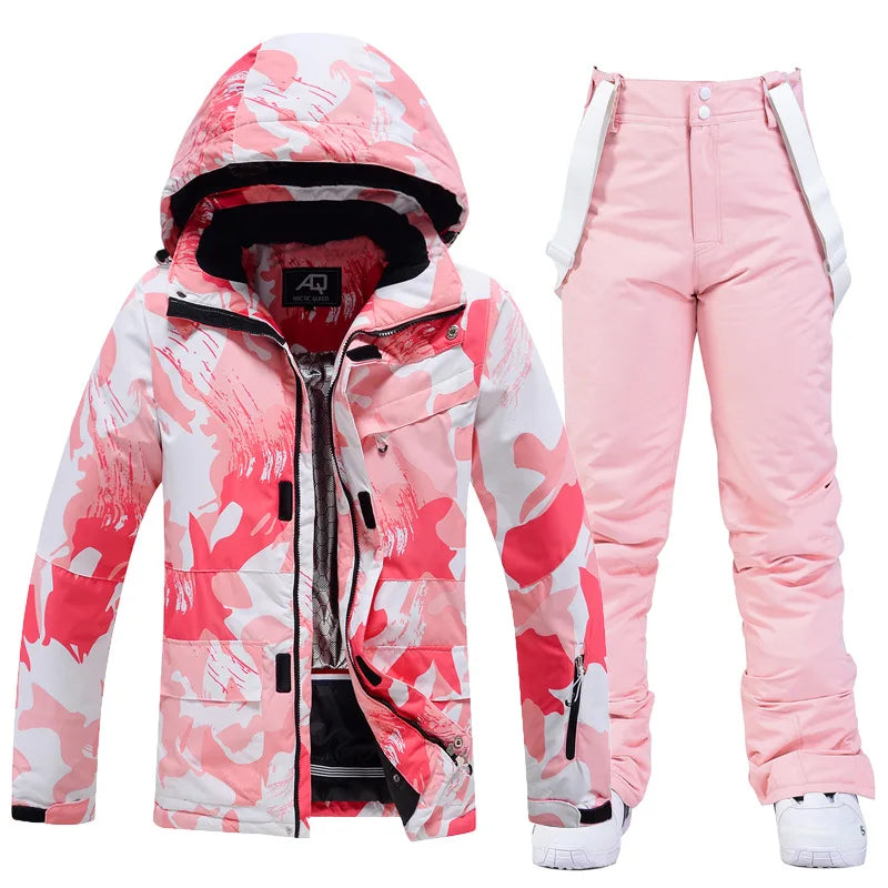 New Fashion Letter Womens Ski Suit