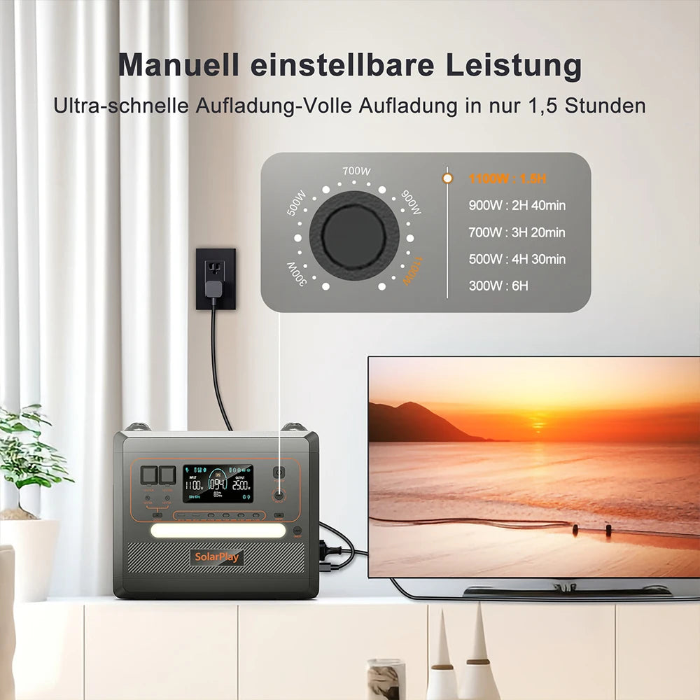 SOLARPLAY Q2501 Q2402M Portable Power Station