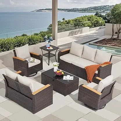 6 Pieces Patio Furniture Sets
