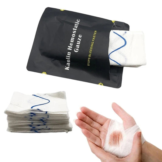 Hemostatic Kaolin Gauze Combat Emergency