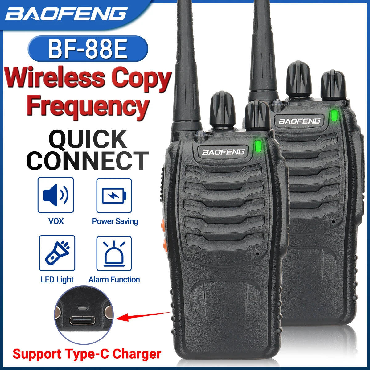 Baofeng BF-88E Walkie Talkie Wireless