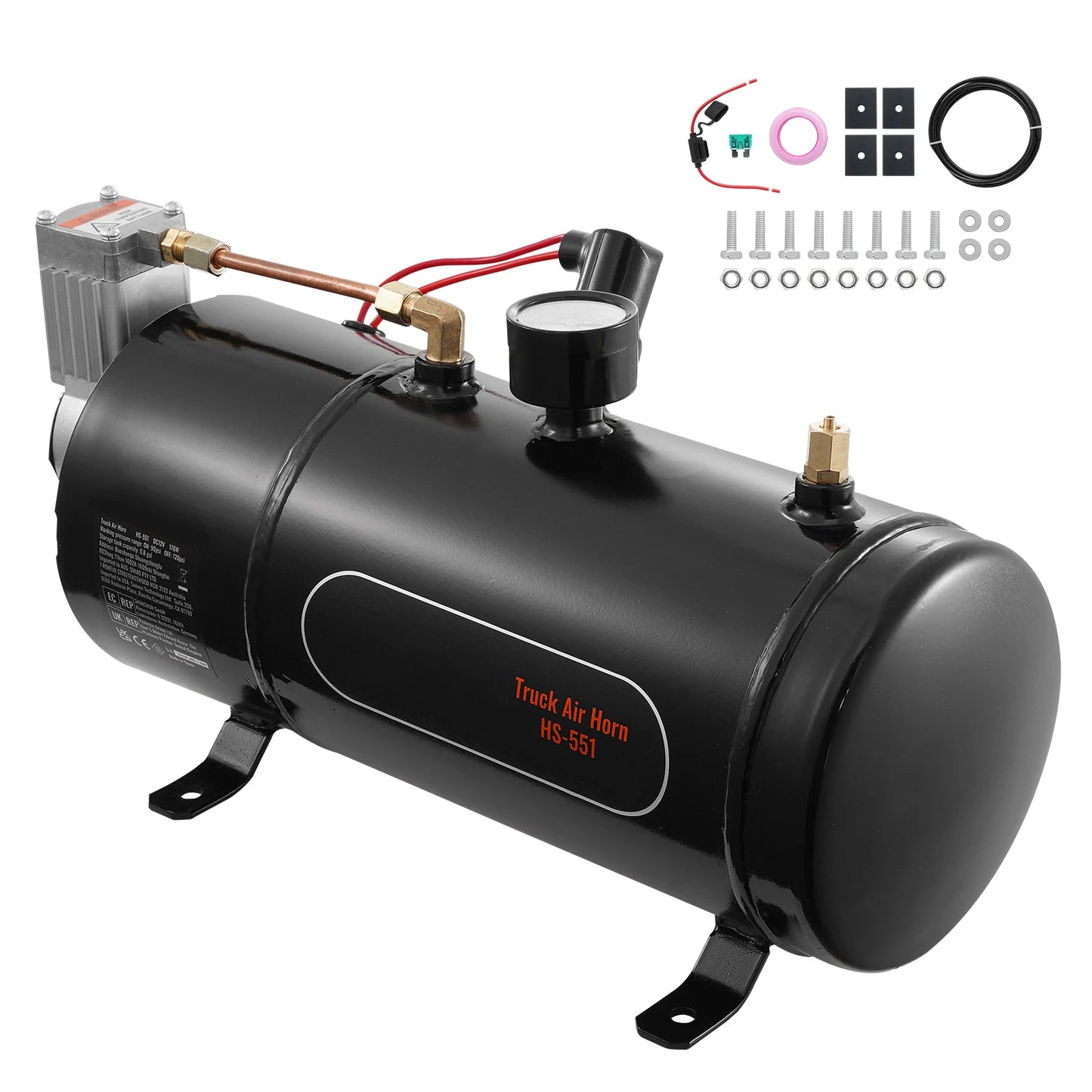 12V Air Compressor with Tank 0.8