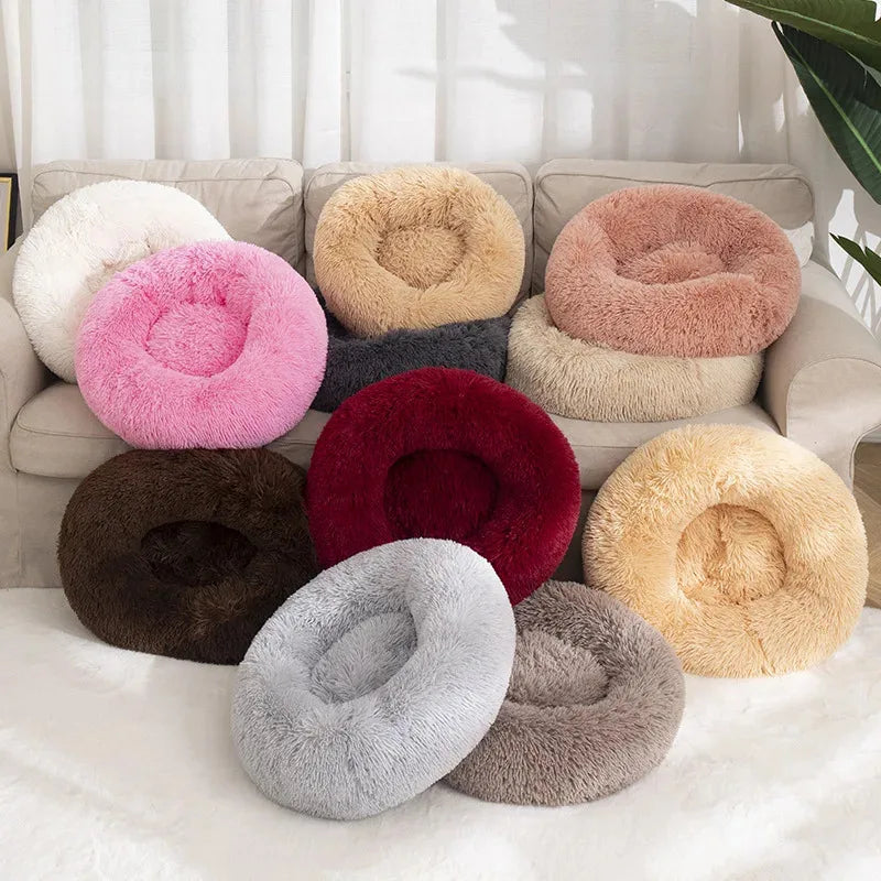 Dog Bed Donut Big Large Round Basket