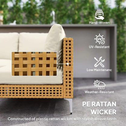 7-Piece Modular Outdoor Wicker Furniture Set