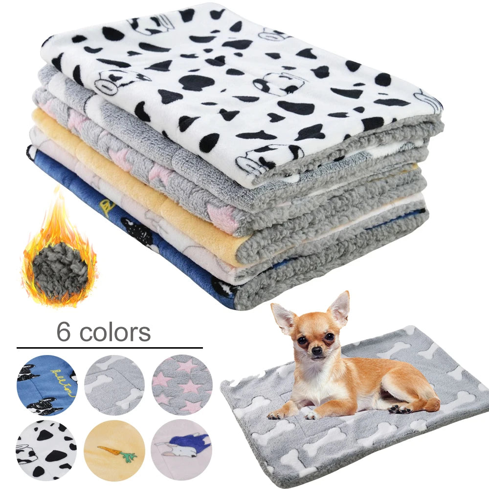 Soft Coral Fleece Pet Blanket