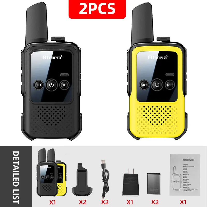 MiniWalkie Talkie  Two-way Radio 2 PCS Kids