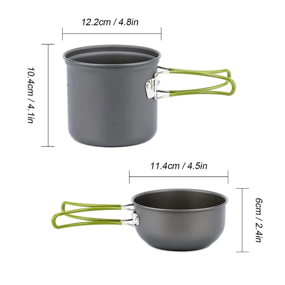 Camping Cookware Mess Kit Ultralight