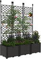 Plastic Planter Box w/ Trellis Rack 5.25FT Tall