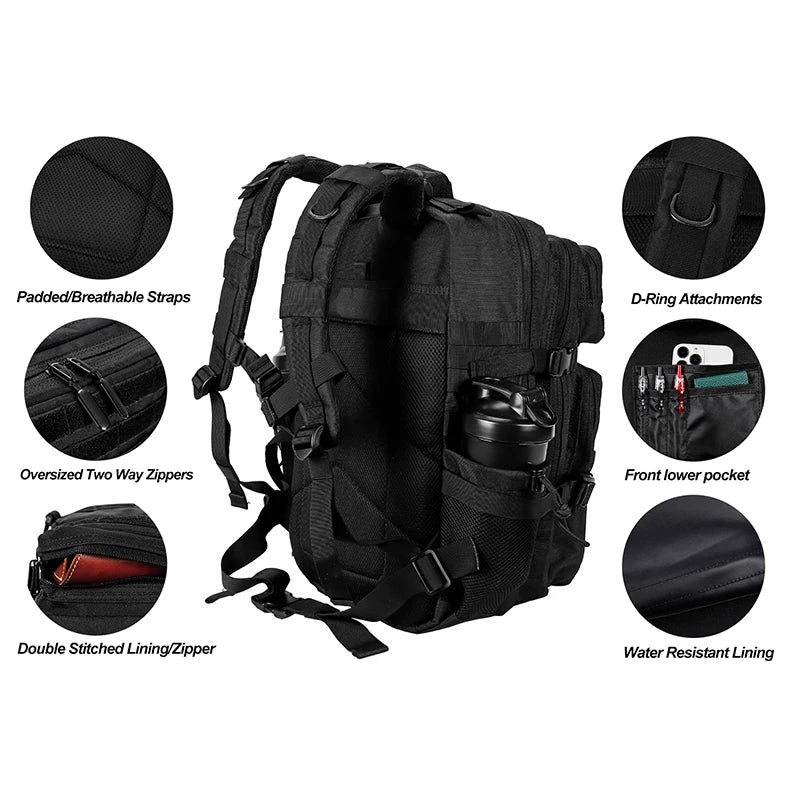 LHI 45L/35L/25L Tactical Backpack