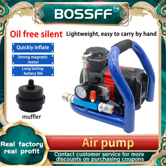 21V Portable Air Compressor with Pressure Gauge