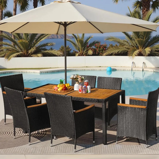 7 Piece Outdoor Patio Dining Set