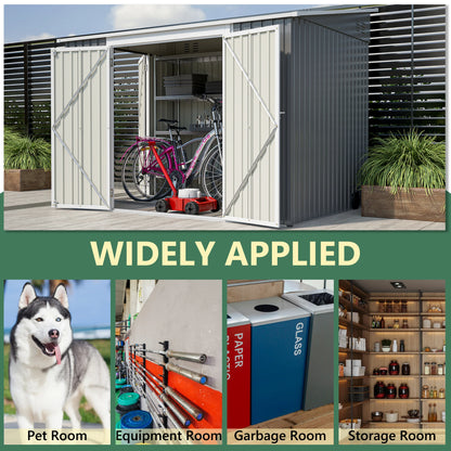 6 x 8 FT Metal Outdoor Storage Shed