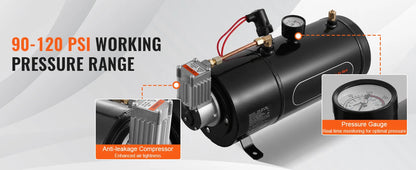 12V Air Compressor with Tank 0.8