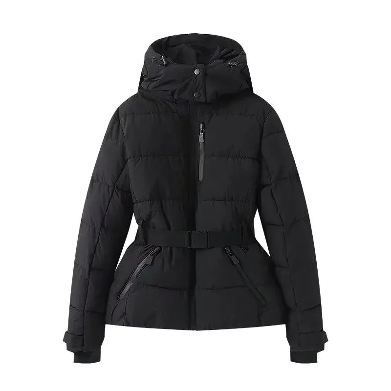 Women's winter hooded down jacket