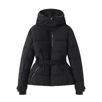 Women's winter hooded down jacket